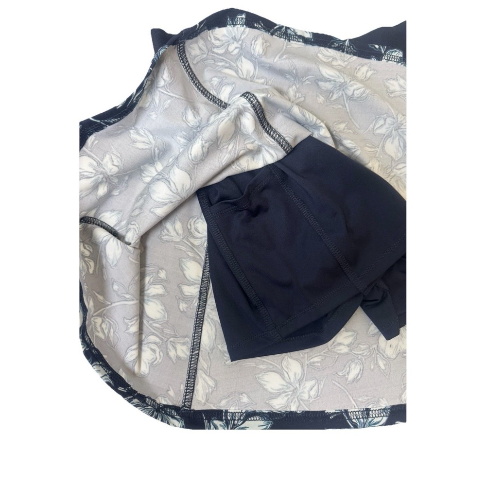 NWT Tommy Bahama Golf Skort Skirt Size Small Navy Floral Elastic Waist - Picture 6 of 7